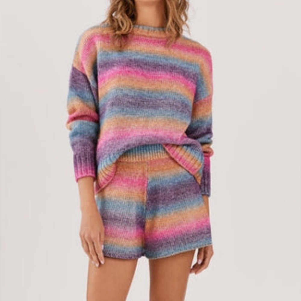 Something Navy Poppy Ombré Sweater